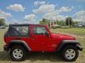 2011 Flame Red Jeep Wrangler Sport 4x4  photo #9