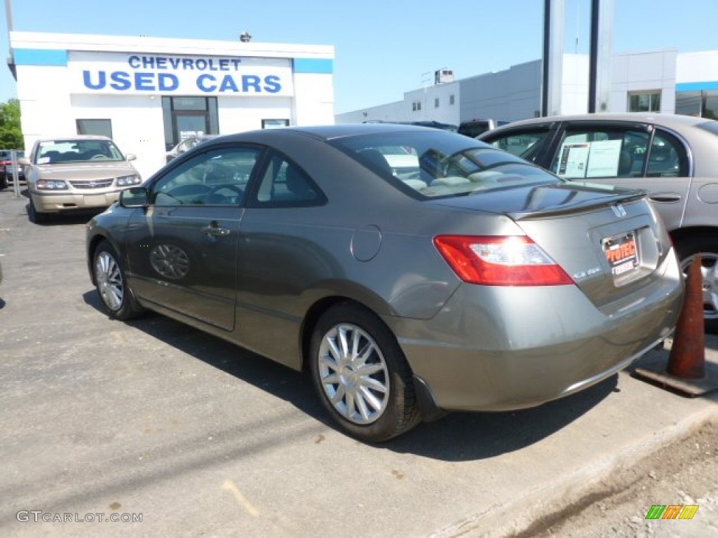 2006 Civic LX Coupe - Sparkle Gray Pearl / Gray photo #3