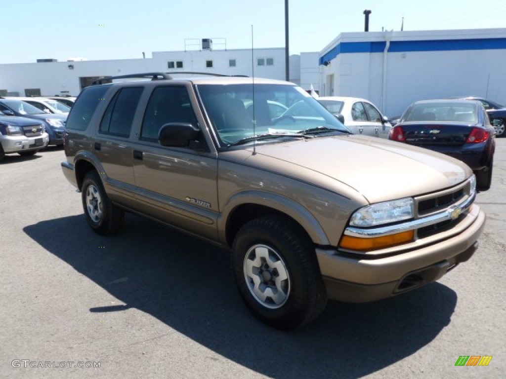 2002 Blazer LS 4x4 - Sandalwood Metallic / Graphite photo #1