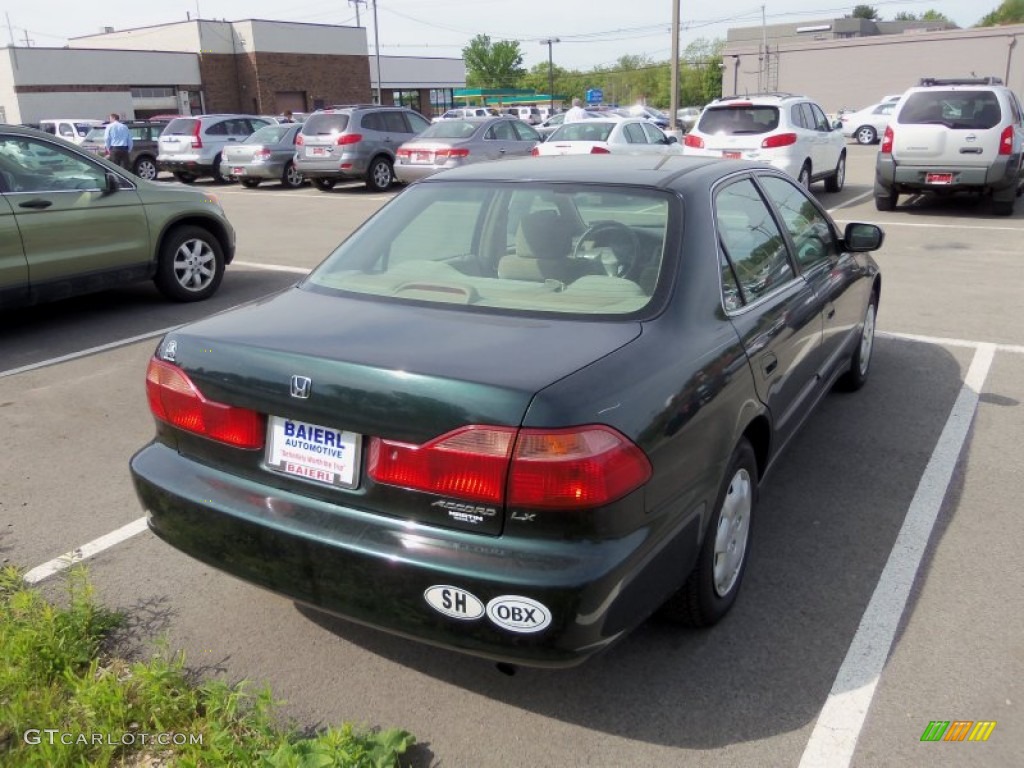 1999 Accord LX Sedan - Dark Emerald Pearl / Ivory photo #3