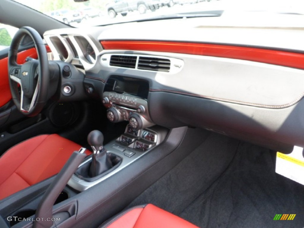 2012 Chevrolet Camaro SS/RS Convertible Inferno Orange/Black Dashboard Photo #65364855