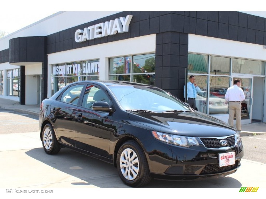 2011 Forte EX - Ebony Black / Stone photo #3