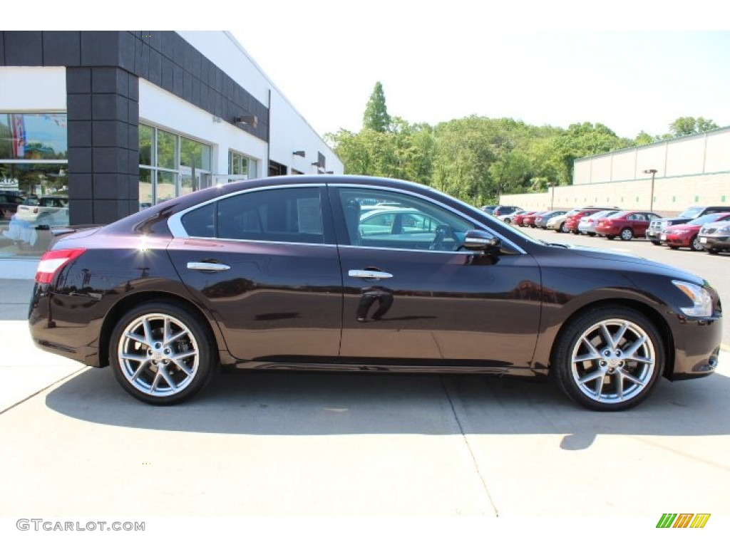 2010 Maxima 3.5 SV - Crimson Black / Charcoal photo #4