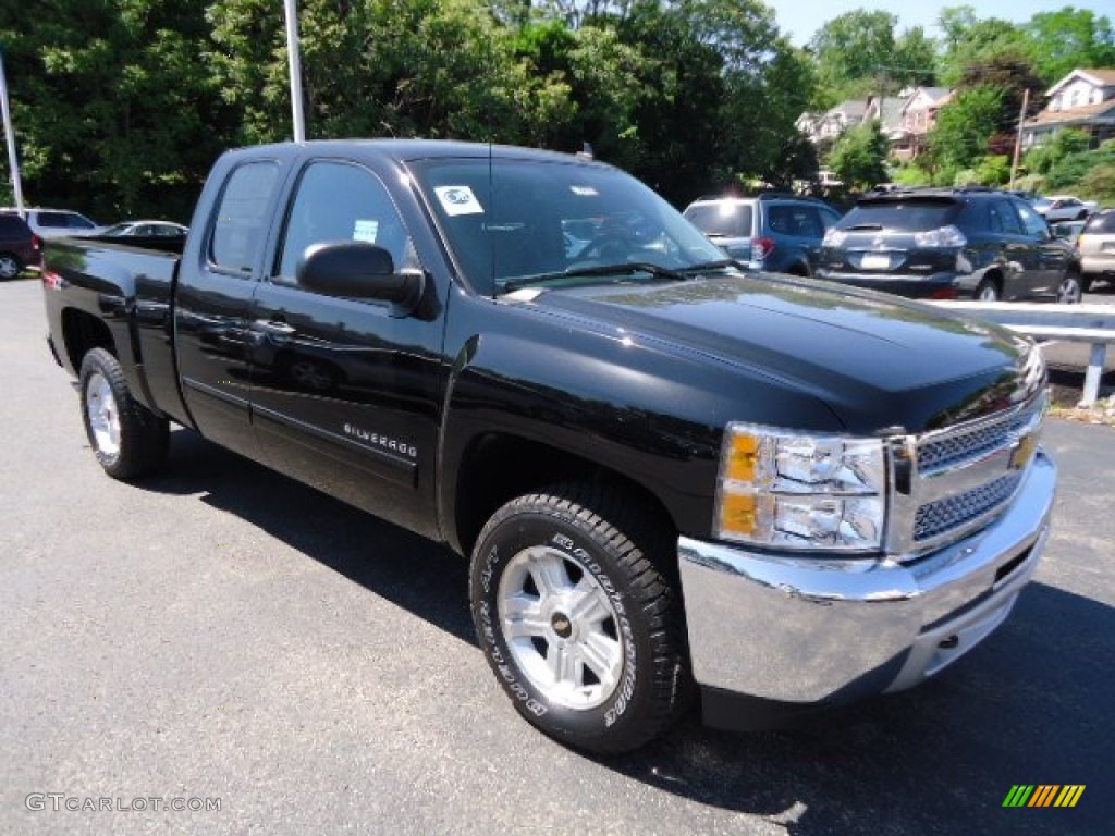 2012 Silverado 1500 LT Extended Cab 4x4 - Black / Ebony photo #6