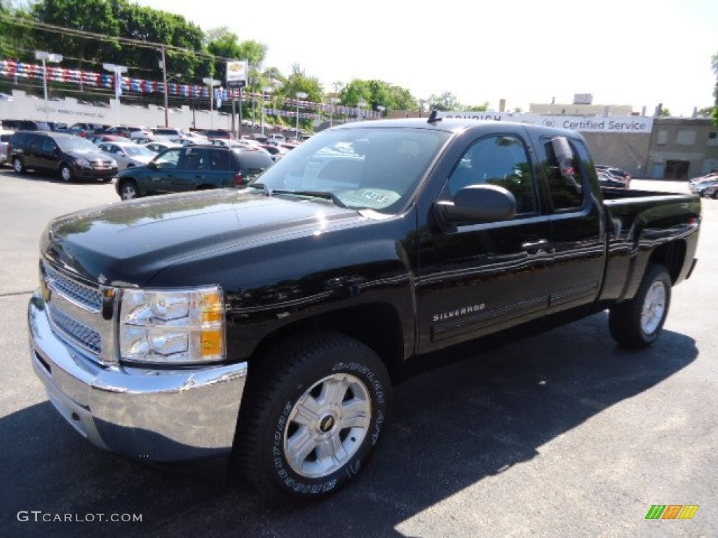 2012 Silverado 1500 LT Extended Cab 4x4 - Black / Ebony photo #8