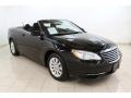 Brilliant Black Crystal Pearl 2011 Chrysler 200 Touring Convertible