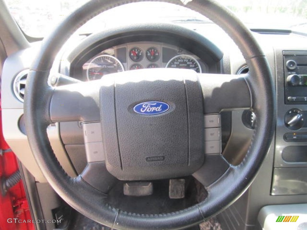 2005 F150 XLT SuperCab 4x4 - Bright Red / Black photo #10