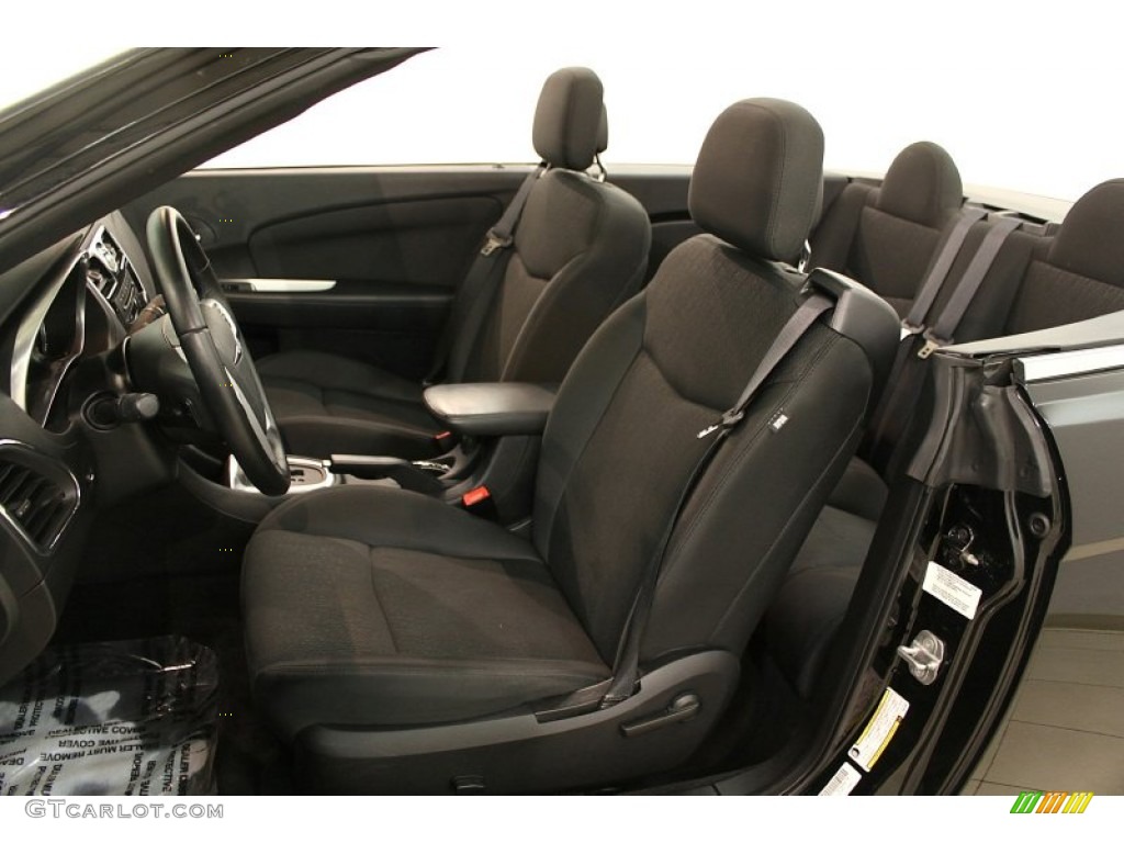 Black Interior 2011 Chrysler 200 Touring Convertible Photo #65370612