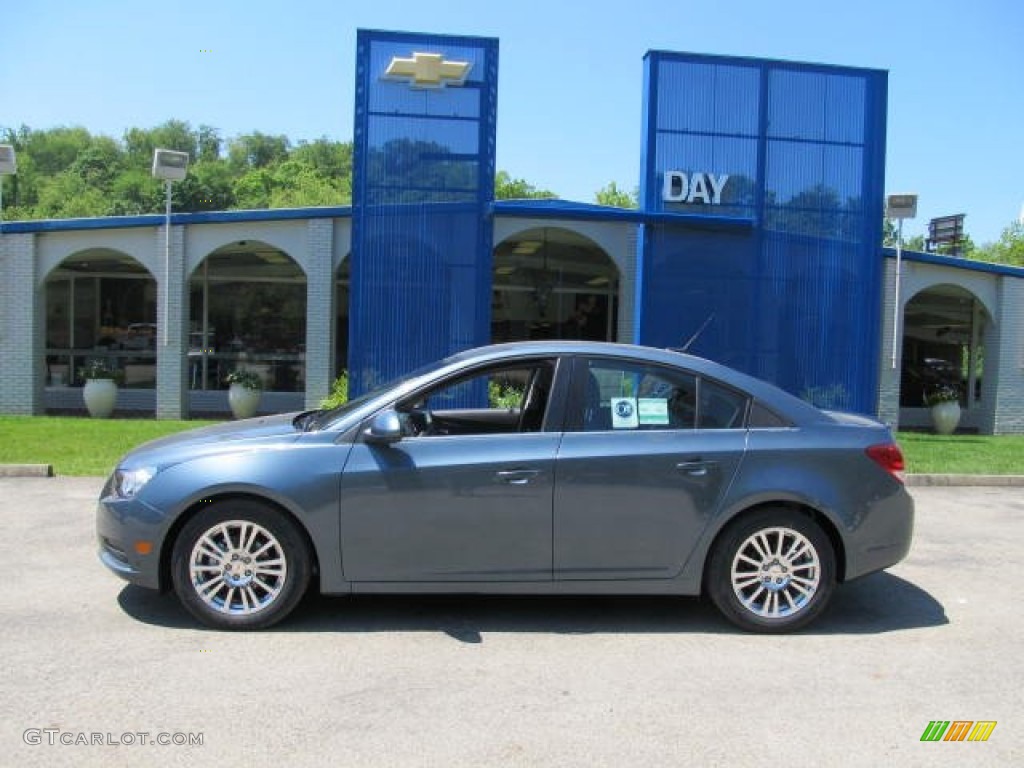 2012 Cruze Eco - Blue Granite Metallic / Jet Black photo #2