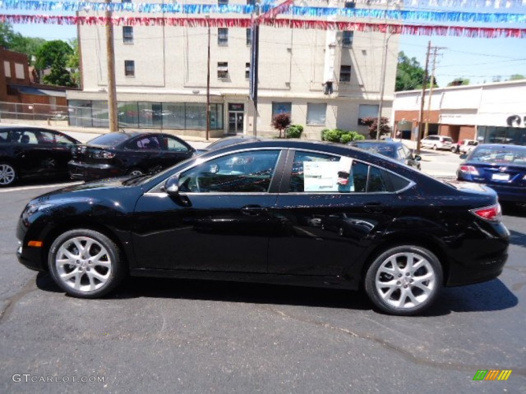 Ebony Black 2013 Mazda MAZDA6 i Grand Touring Sedan Exterior Photo #65373759
