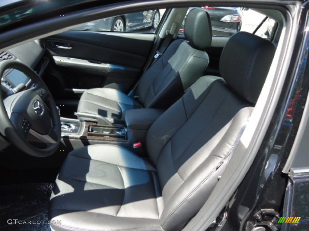 Black Interior 2013 Mazda MAZDA6 i Grand Touring Sedan Photo #65373831
