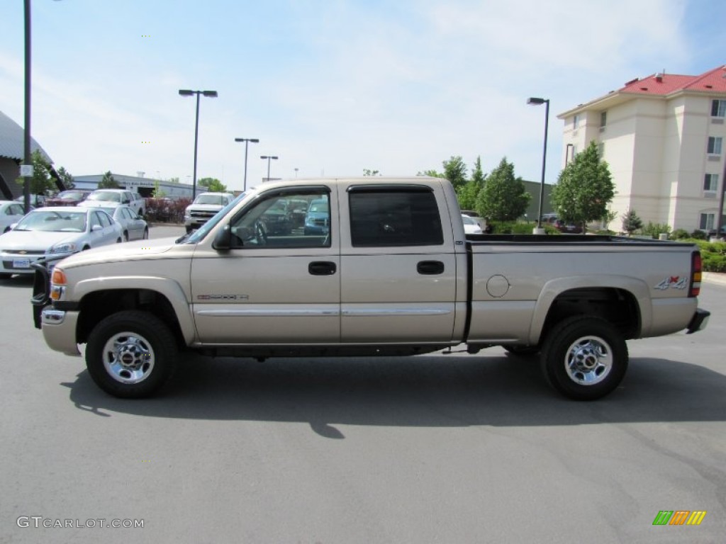 2005 Sierra 2500HD SLE Crew Cab 4x4 - Sand Beige Metallic / Neutral photo #4