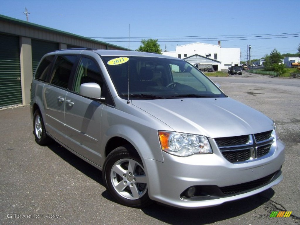 2011 Grand Caravan Crew - Bright Silver Metallic / Black/Light Graystone photo #3