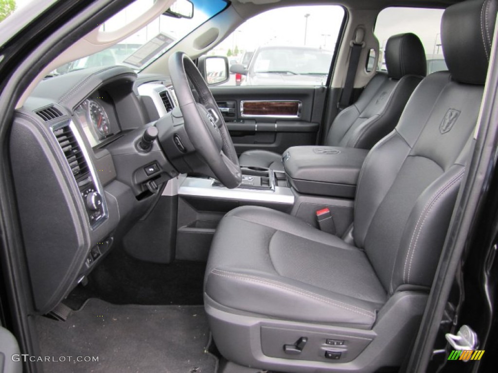 Dark Slate Gray Interior 2011 Dodge Ram 1500 Laramie Crew Cab 4x4 Photo #65374692