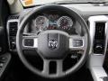 Dark Slate Gray 2011 Dodge Ram 1500 Laramie Crew Cab 4x4 Steering Wheel