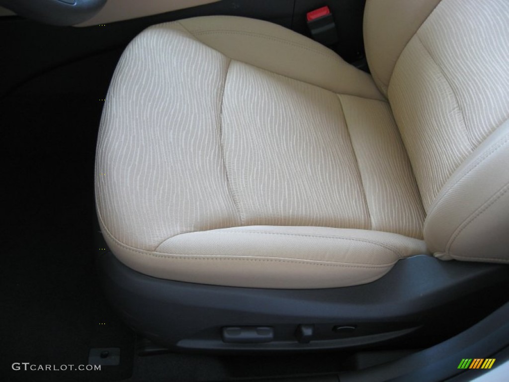 2012 Sonata Hybrid - Porcelain White Pearl / Camel photo #15