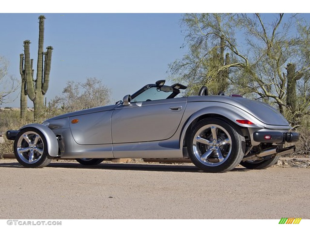 Prowler Silver Metallic 2001 Plymouth Prowler Roadster Exterior Photo #65376426