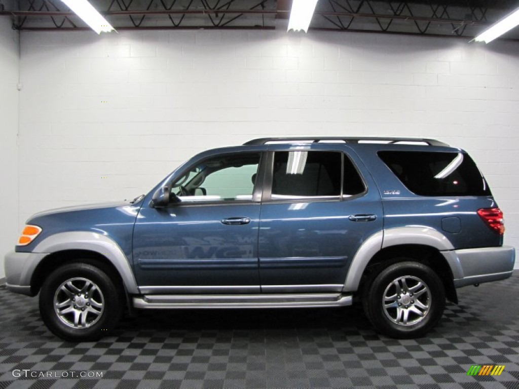 2003 Sequoia SR5 4WD - Blue Marlin Pearl / Charcoal photo #7