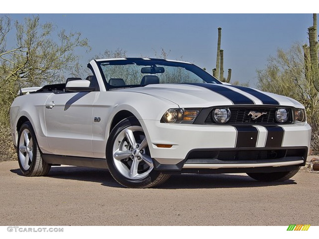 2011 Mustang GT Convertible - Performance White / Charcoal Black photo #5