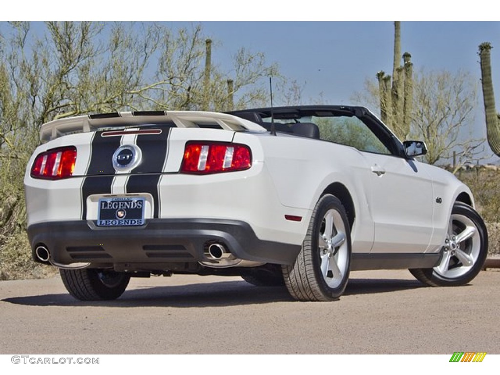 2011 Mustang GT Convertible - Performance White / Charcoal Black photo #7