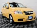 2007 Summer Yellow Chevrolet Aveo LS Sedan  photo #1