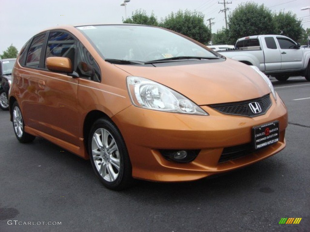 Orange Revolution Metallic Honda Fit