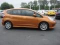 2011 Orange Revolution Metallic Honda Fit Sport  photo #3