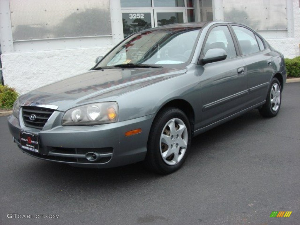 2006 Elantra GLS Sedan - Spruce Green / Gray photo #7