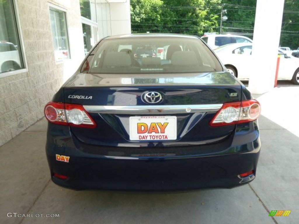 2012 Corolla LE - Nautical Blue Metallic / Bisque photo #3