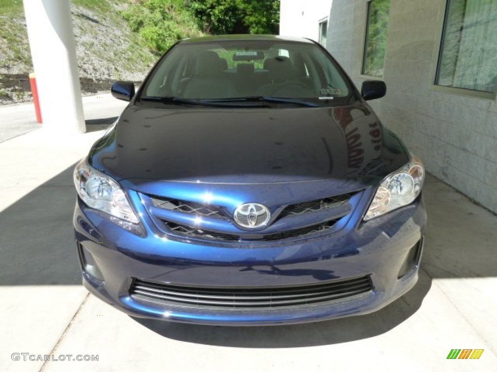 2012 Corolla LE - Nautical Blue Metallic / Bisque photo #6