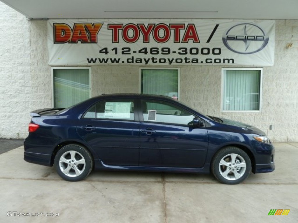 2012 Corolla S - Nautical Blue Metallic / Dark Charcoal photo #1