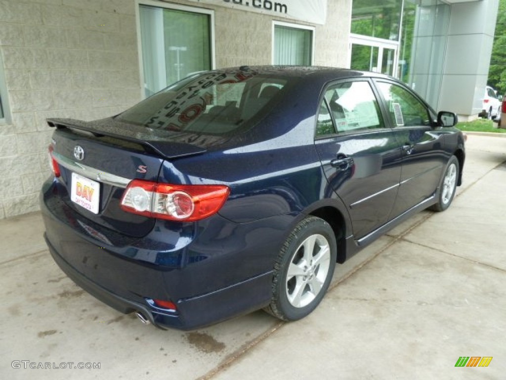 2012 Corolla S - Nautical Blue Metallic / Dark Charcoal photo #2