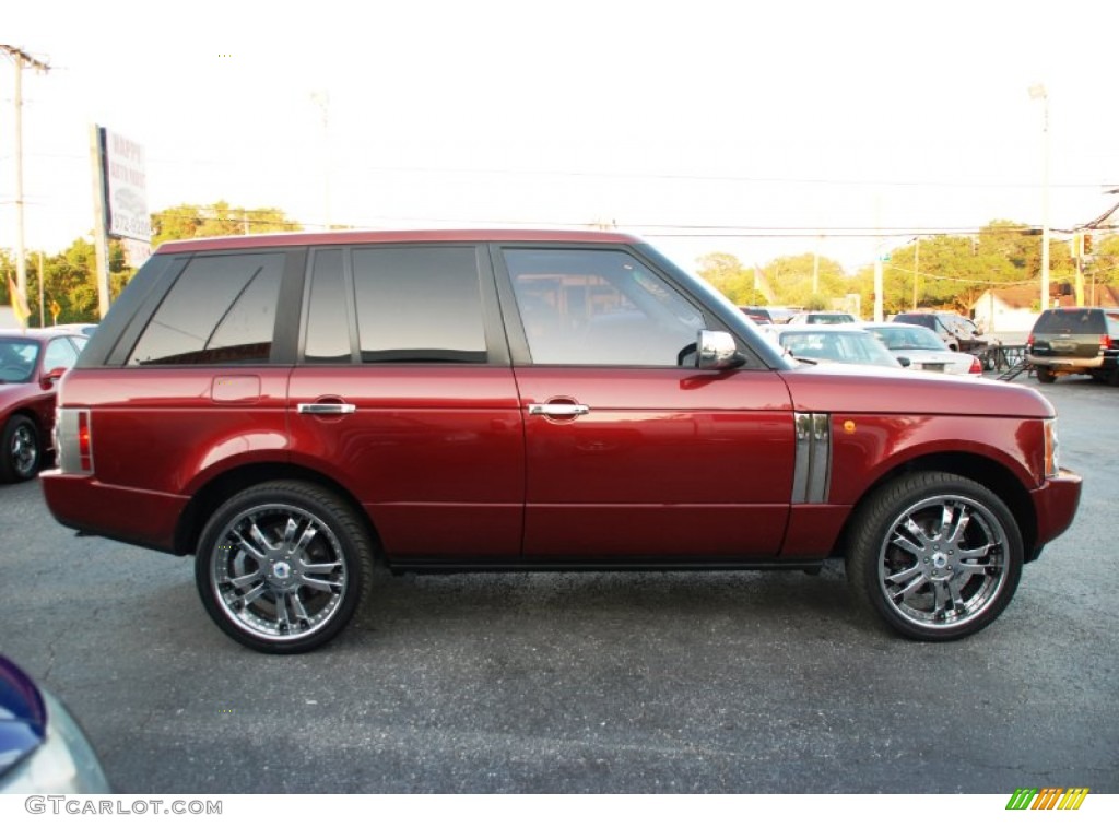 2004 Range Rover HSE - Alveston Red Metallic / Sand/Jet Black photo #3