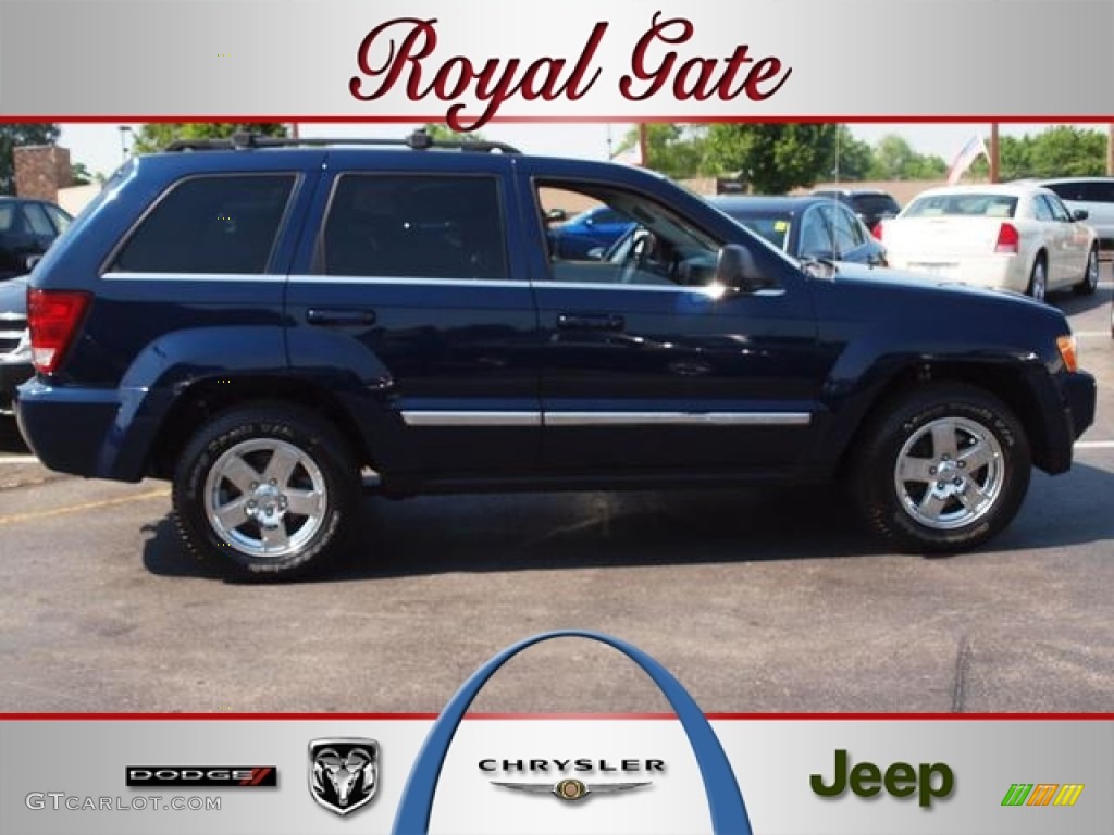 2005 Grand Cherokee Limited 4x4 - Midnight Blue Pearl / Medium Slate Gray photo #1