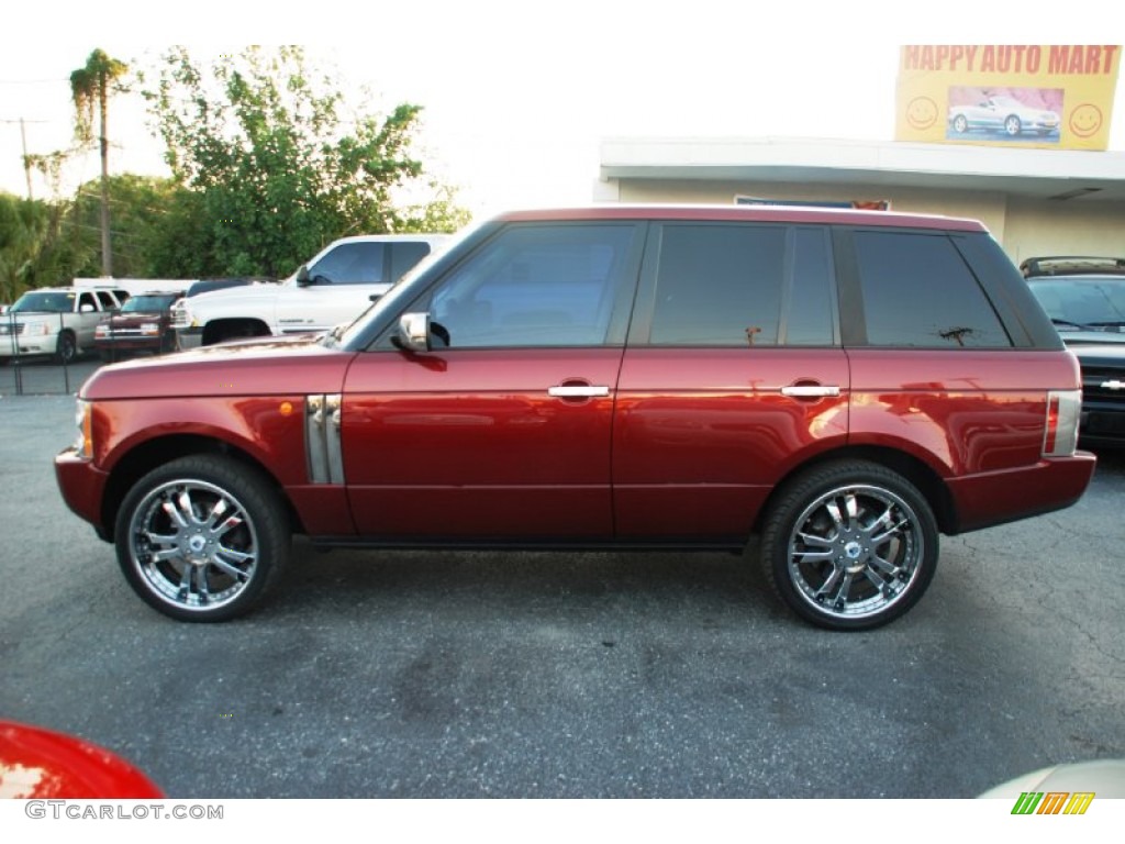 2004 Range Rover HSE - Alveston Red Metallic / Sand/Jet Black photo #4