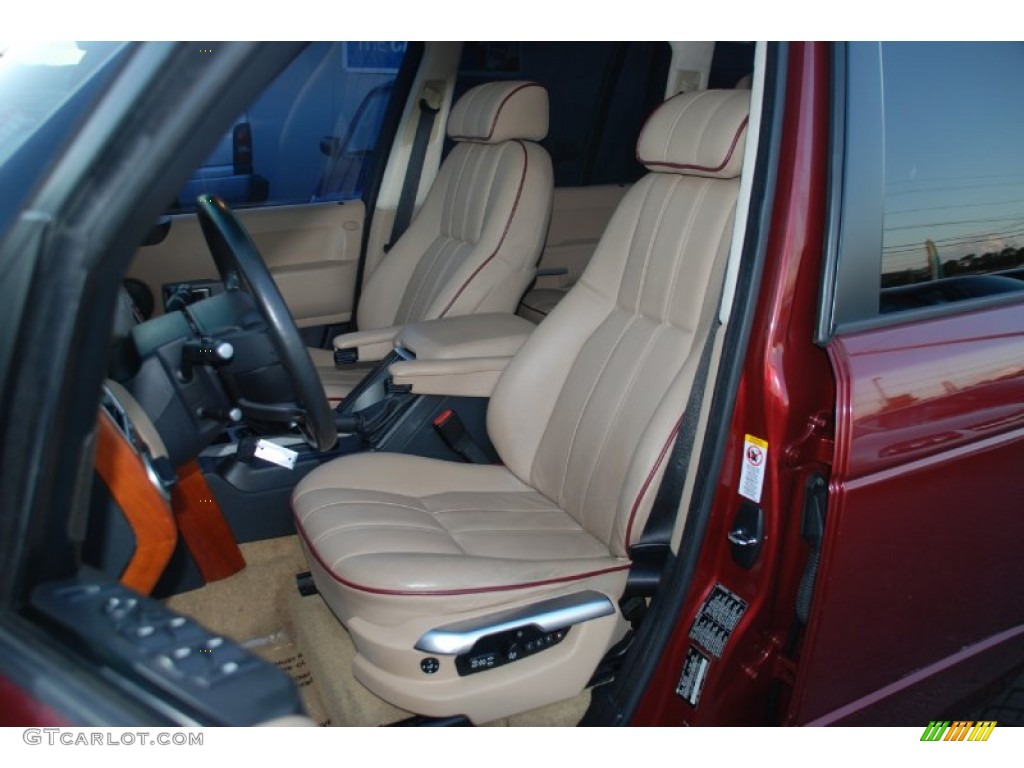 2004 Range Rover HSE - Alveston Red Metallic / Sand/Jet Black photo #13