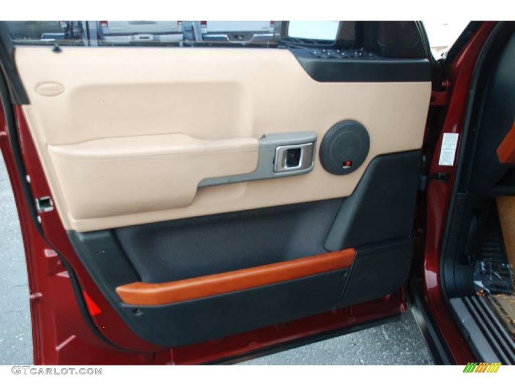 2004 Range Rover HSE - Alveston Red Metallic / Sand/Jet Black photo #17