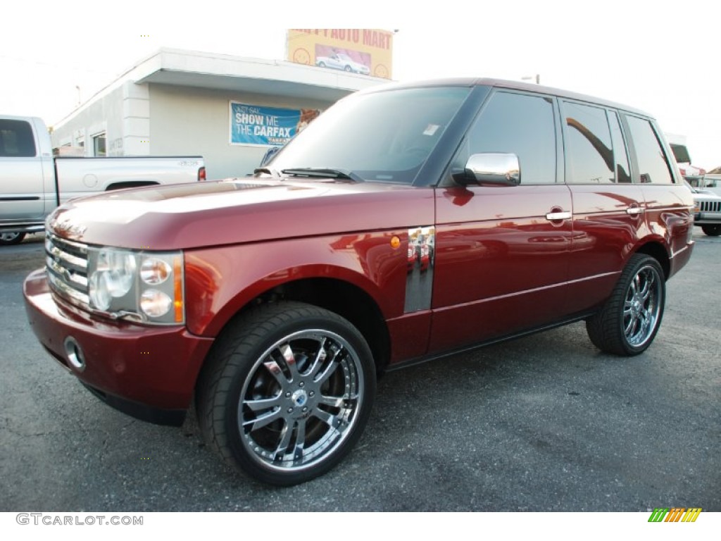 2004 Range Rover HSE - Alveston Red Metallic / Sand/Jet Black photo #36