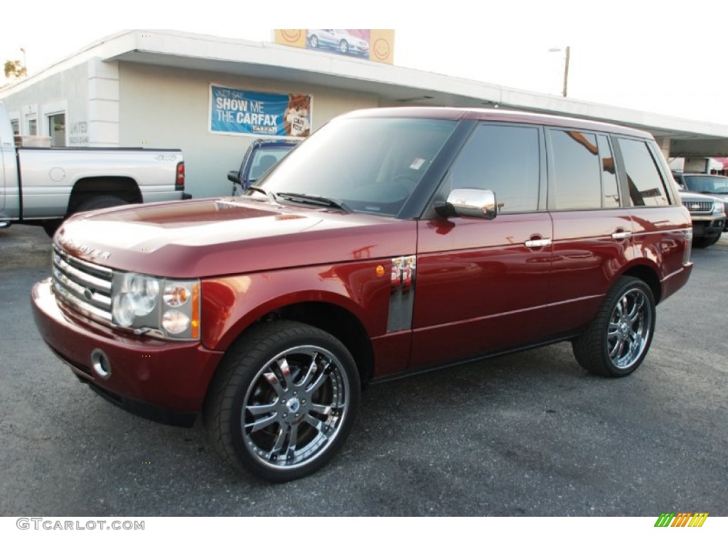 2004 Range Rover HSE - Alveston Red Metallic / Sand/Jet Black photo #37