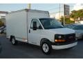 Summit White - Savana Cutaway 3500 Commercial Moving Truck Photo No. 2