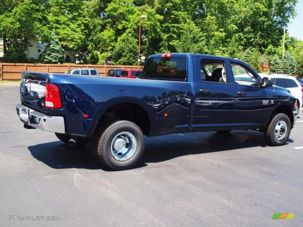 2012 Ram 3500 HD ST Crew Cab 4x4 Dually - True Blue Pearl / Dark Slate/Medium Graystone photo #3