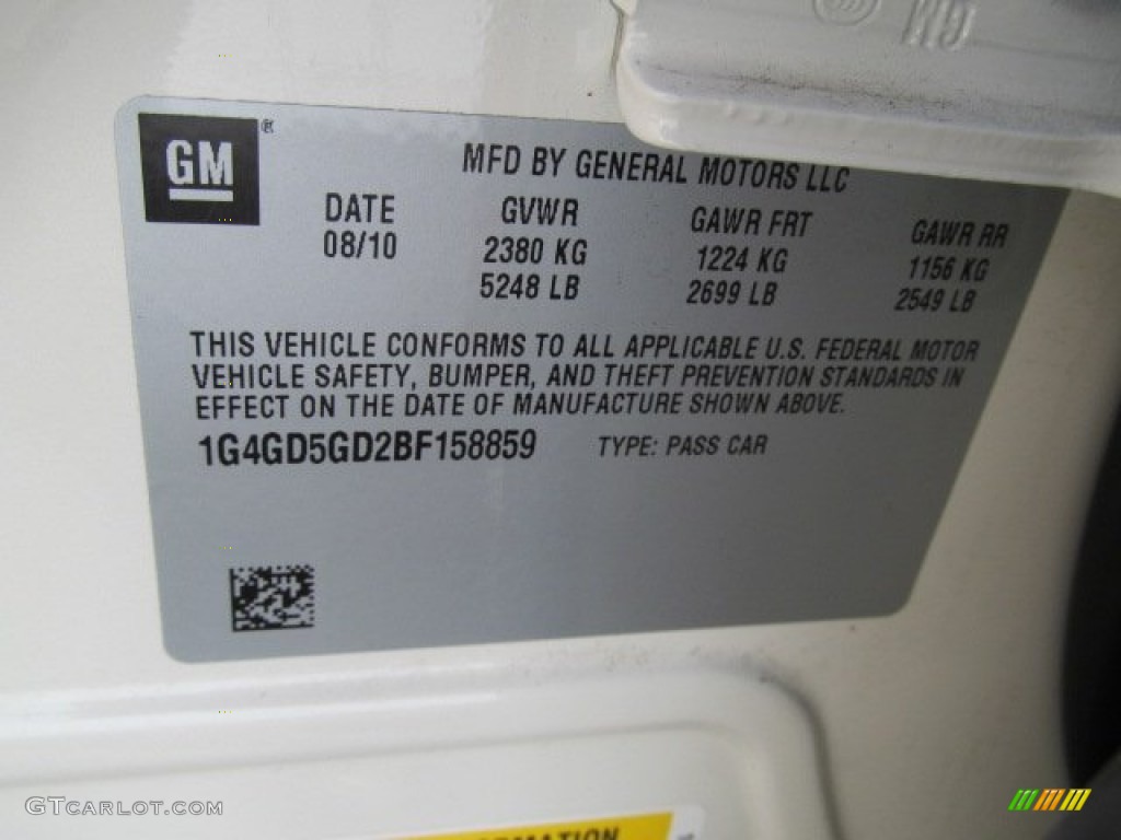 2011 LaCrosse CXL AWD - White Diamond Tricoat / Cocoa/Cashmere photo #24