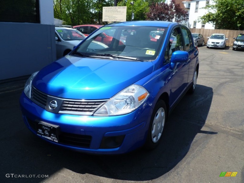 2007 Versa S - Sapphire Blue Metallic / Charcoal photo #1