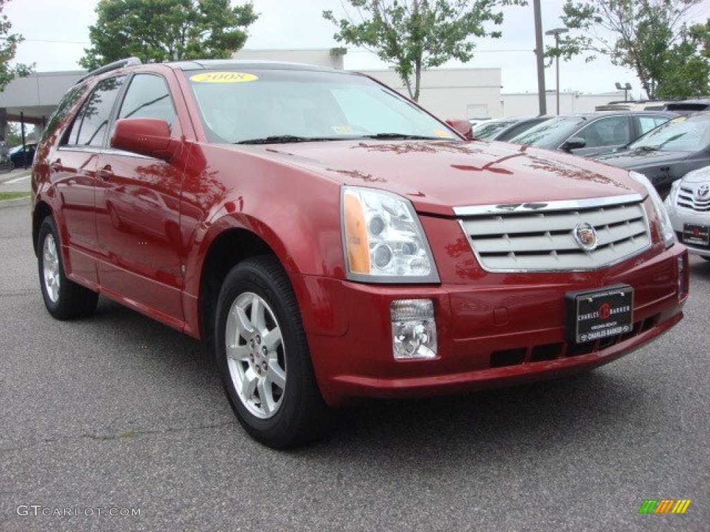 2008 SRX V6 - Crystal Red / Cashmere/Cocoa photo #1