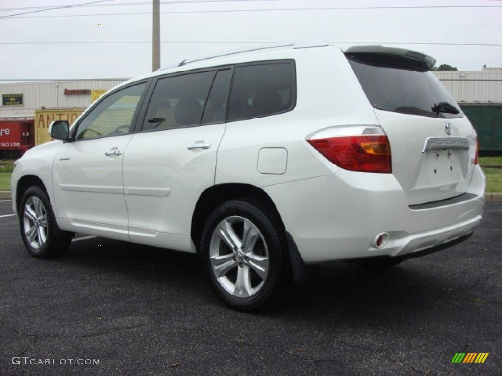 2010 Highlander Limited 4WD - Blizzard White Pearl / Ash photo #6