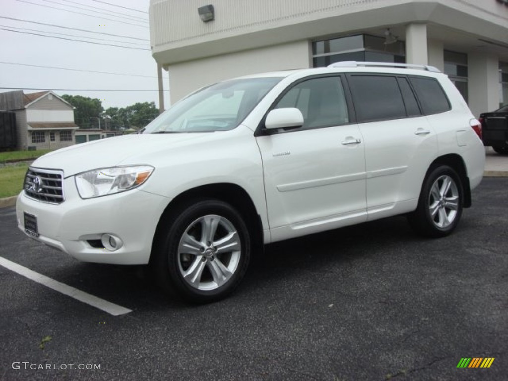 2010 Highlander Limited 4WD - Blizzard White Pearl / Ash photo #7