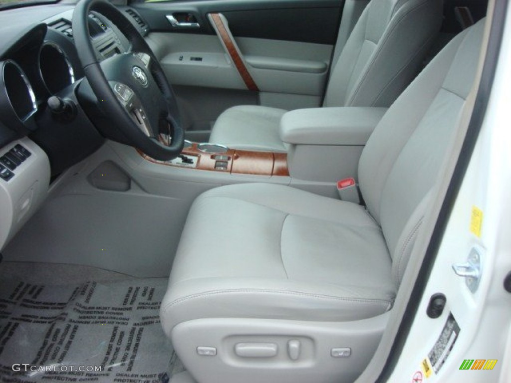 2010 Highlander Limited 4WD - Blizzard White Pearl / Ash photo #10