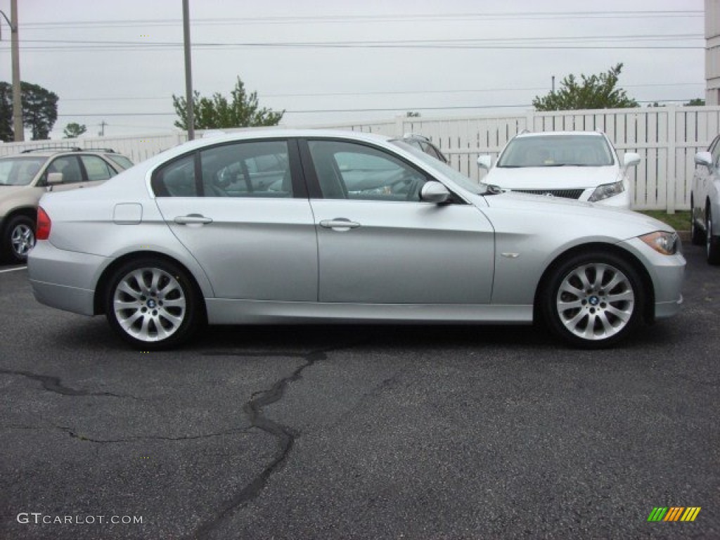 2008 3 Series 335i Sedan - Titanium Silver Metallic / Gray photo #3