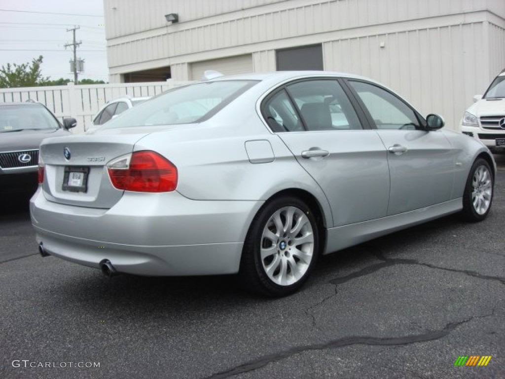 2008 3 Series 335i Sedan - Titanium Silver Metallic / Gray photo #4