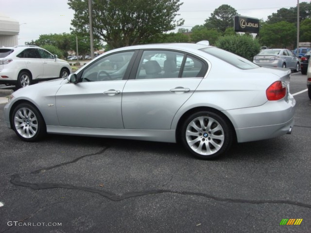 2008 3 Series 335i Sedan - Titanium Silver Metallic / Gray photo #6